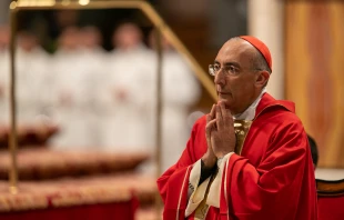 Kardinal Baldassare Reina am 28. April 2025 / Daniel Ibáñez / EWTN News