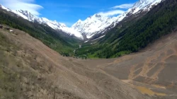Verschüttetes Dorf Blatten im Kanton Wallis / screenshot / Tagesschau